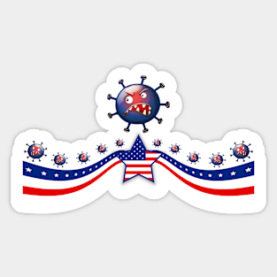 USA Omicron Sticker